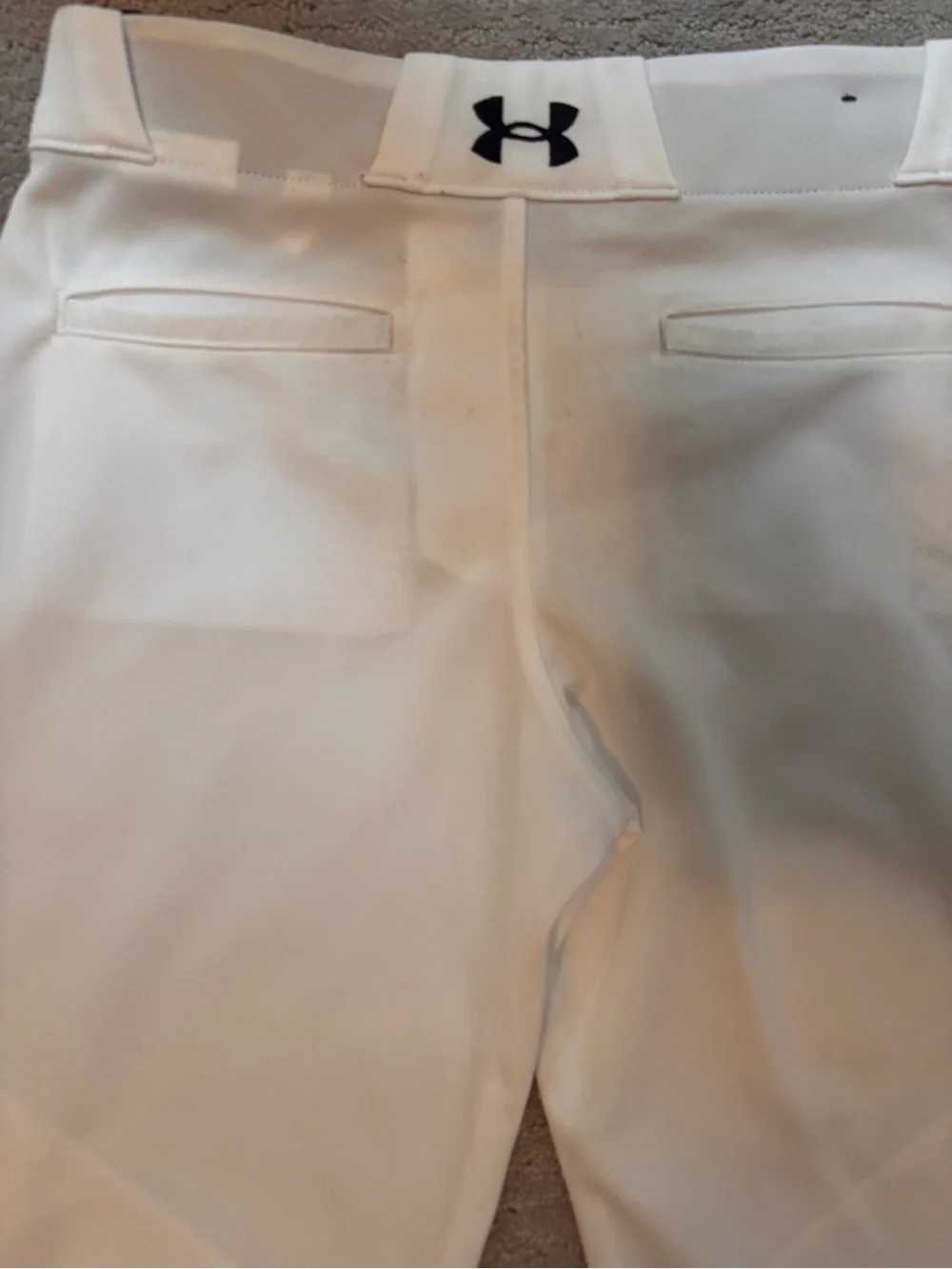 Under Armour Kids White Athletic Baseball Pants